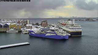 Live webcam: Hammerfest Harbor